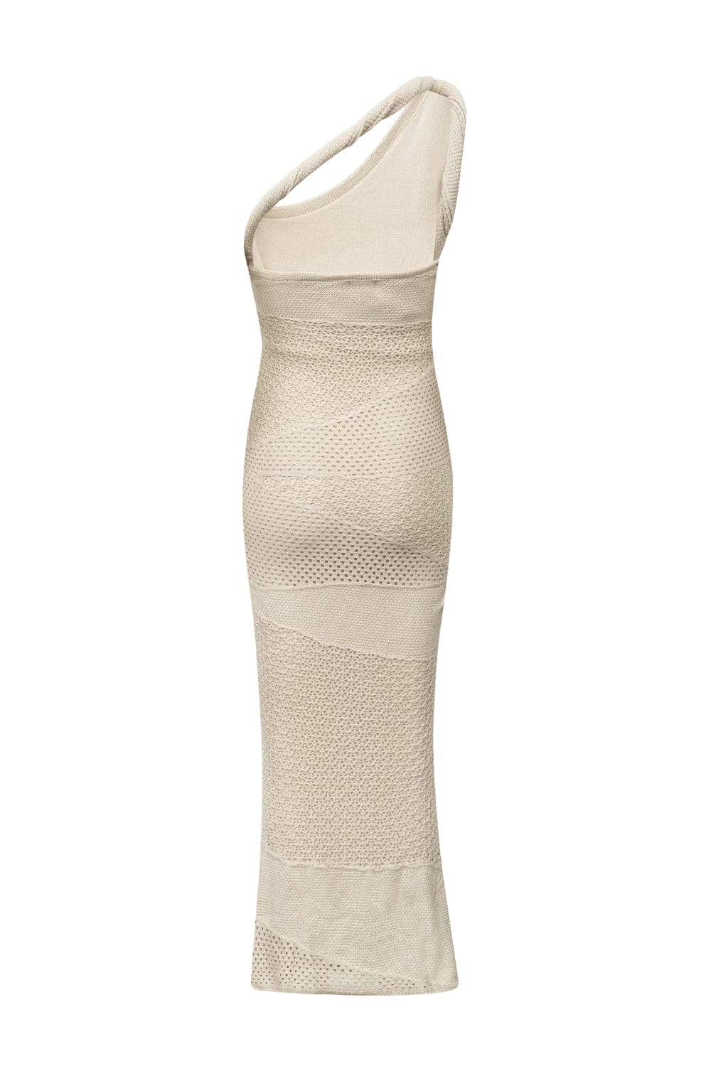 Tissé - Vestido Midi Iguapó Crochet Natural