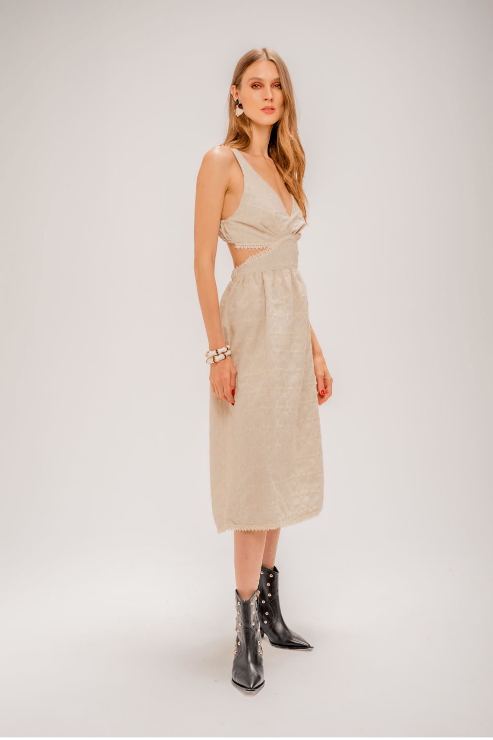 Lalibela - Vestido Midi com Bordados