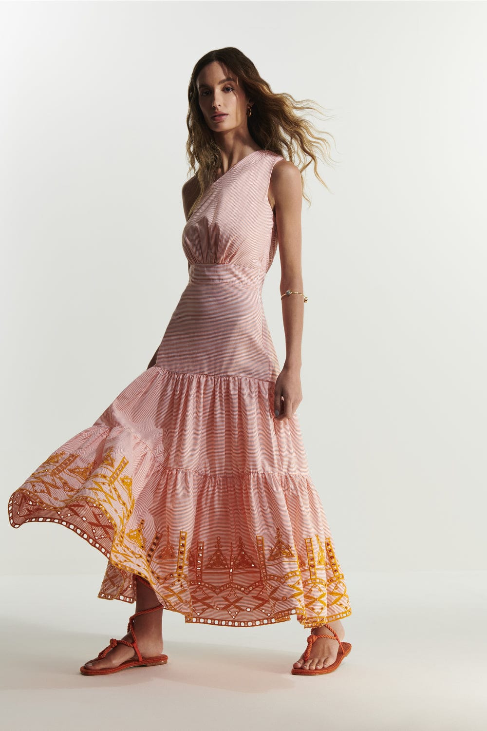 L'Cecci - Vestido Midi um Ombro