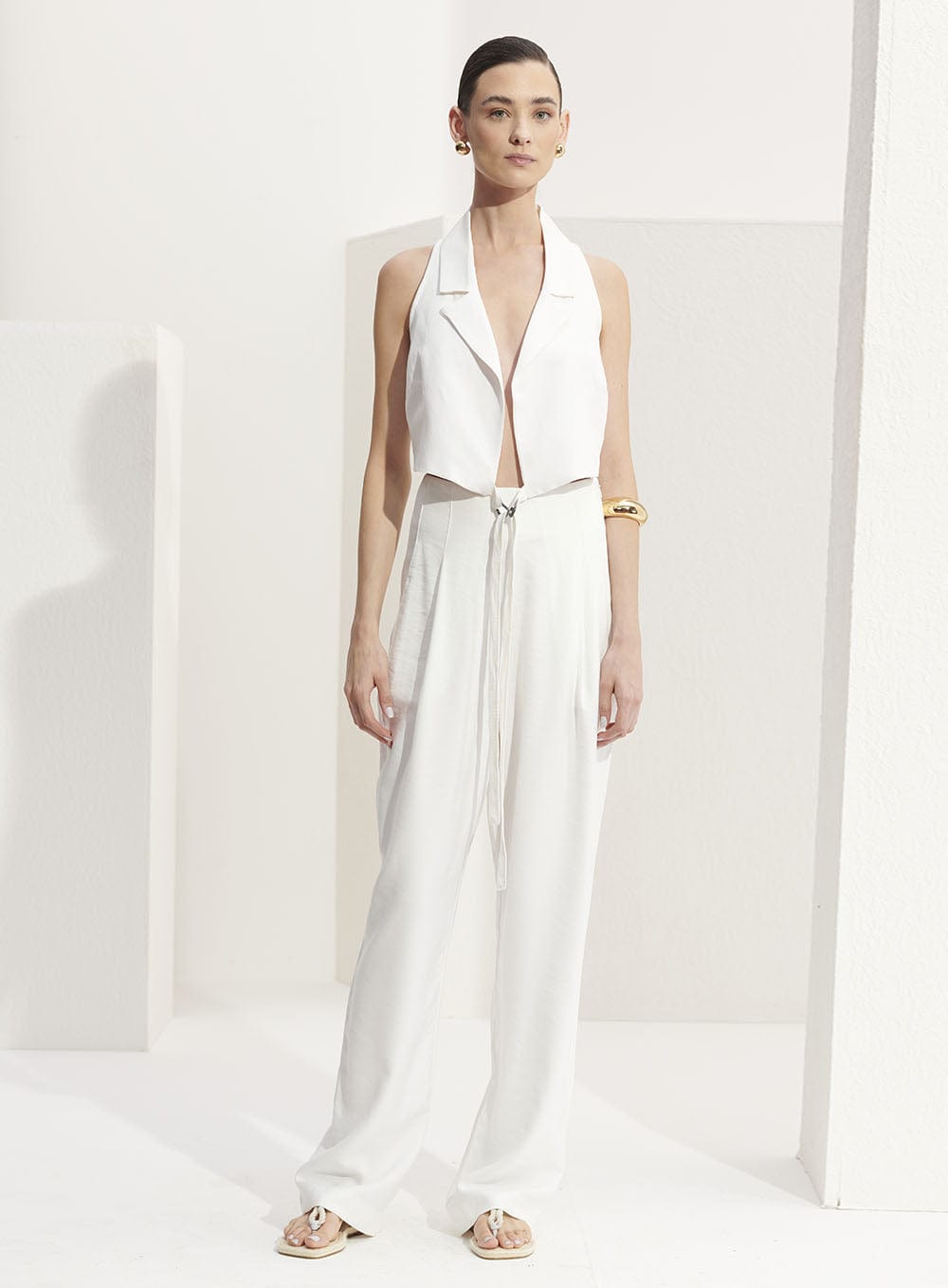 L'Cecci - Calça Alfaiataria L'CECCI Off White