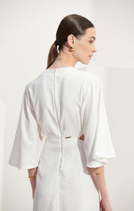 L'Cecci - Vestido Longuete Midi Off White