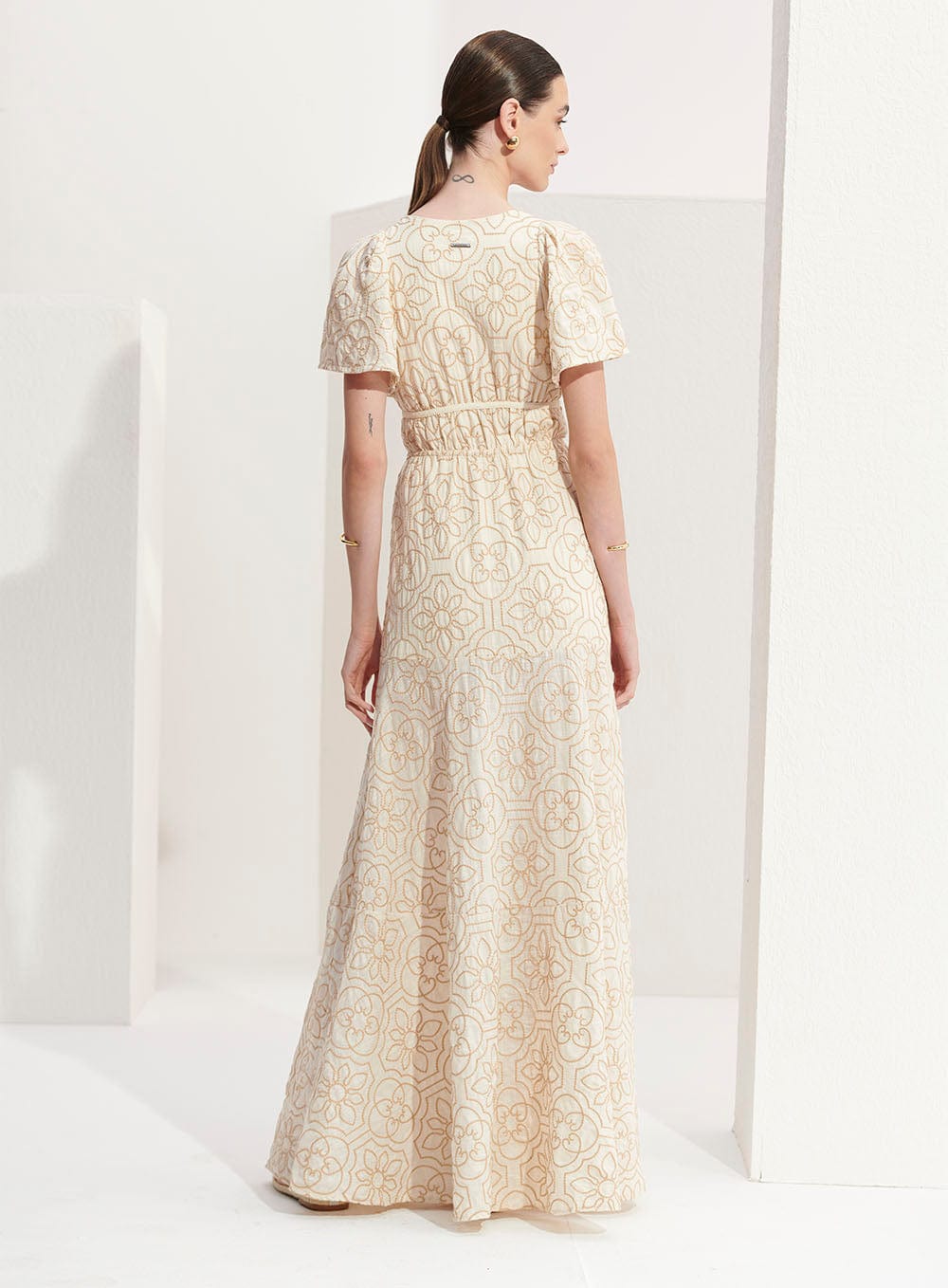 L'Cecci - Vestido Longo Bordado