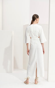 L'Cecci - Vestido Longuete Midi Off White