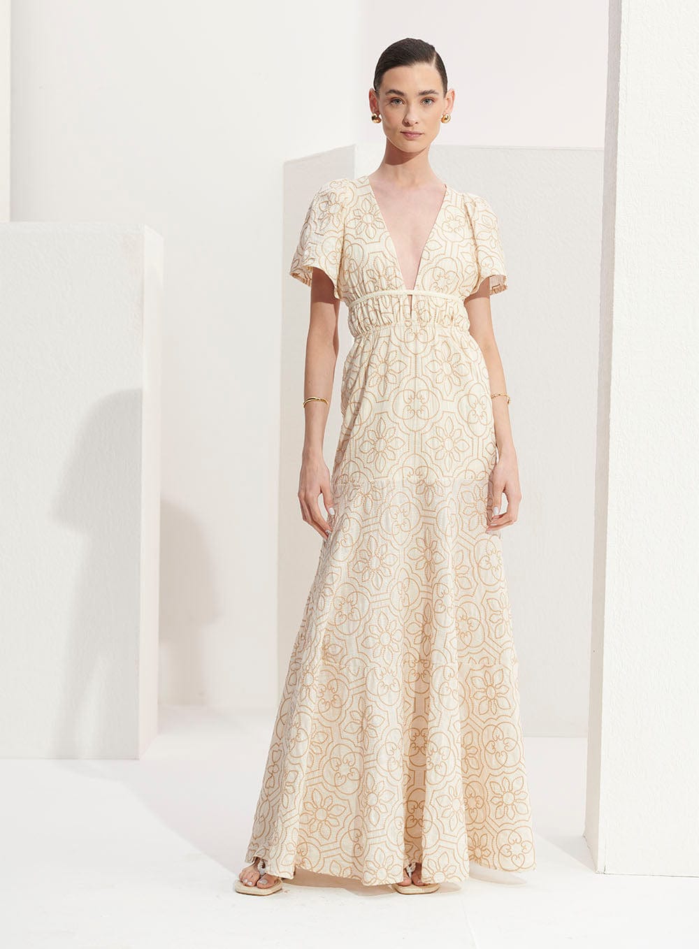 L'Cecci - Vestido Longo Bordado